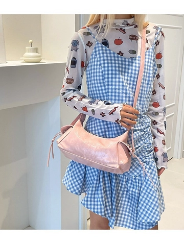Borsa a Tracolla Hobo da Donna in Pelle PU di Grande Capacità Semplice Borsa a Spalla Pieghettata Coreana Borsa Dumpling Casual da Pendolare