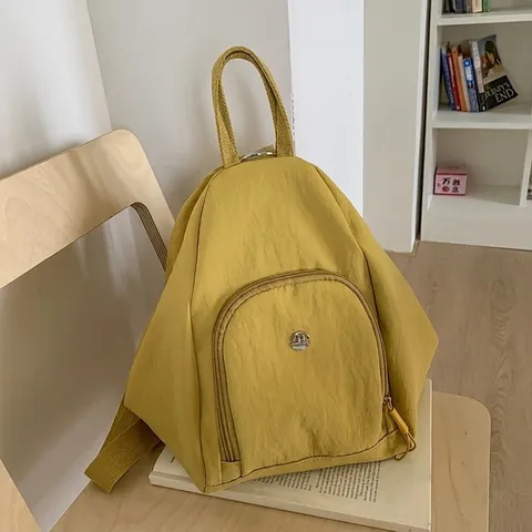 Damen Große Kapazität Segeltuch Rucksack Trendy Multifunktional Casual Schulter Umhängetasche Minimalistisches Design Für Tägliche Reise Schule Shopping