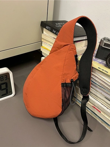 Sac de Poitrine en Nylon Léger pour Femme Sac à Bandoulière Imperméable Petit Sac à Dos Voyage Décontracté