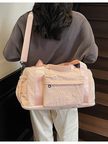 Grote Capaciteit Canvas Reistas Voor Vrouwen Casual Sport Fitness Yoga Tas Waterdicht Overnight Weekend Duffel Bag Met Verstelbare Riem