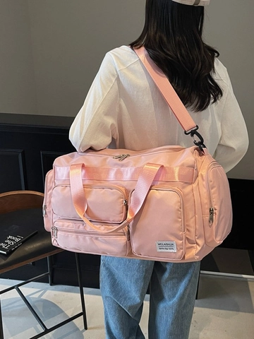 Reisetasche Mit Großer Kapazität Trocken-Nass-Trennung Wasserdichtes Polyester Sport Fitness Handtasche Für Damen Herren Wochenende Übernachtung Gepäck Tote Tasche