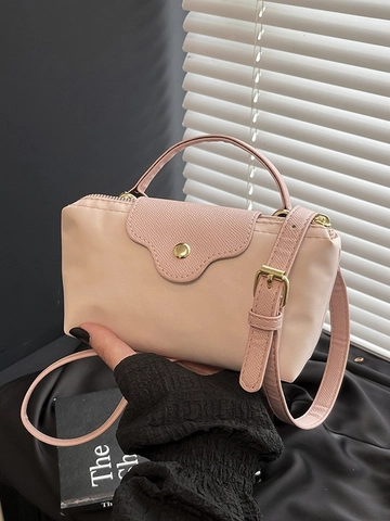 Nischendesign Damen Nylon Knödeltasche Leicht Plissiert Umhängetasche Mode Handtasche Tragbare Kleine Quadratische Messenger Bag