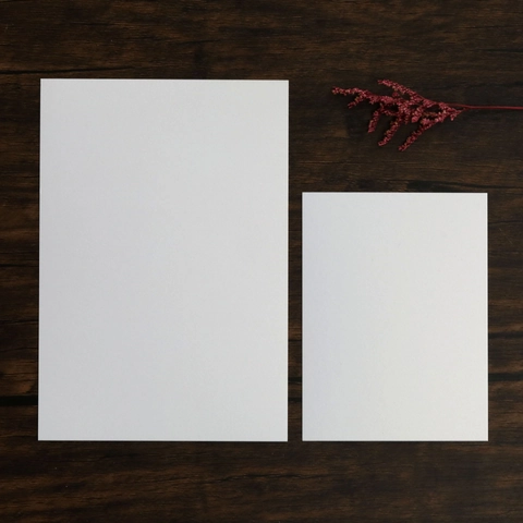 Wedding Invitation Blank Inner Page Pearlescent Paper Greeting Cards For Handwritten Wedding Invitations White Ivory DIY Greeting Card