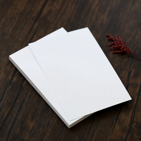 Wedding Invitation Blank Inner Page Pearlescent Paper Greeting Cards For Handwritten Wedding Invitations White Ivory DIY Greeting Card