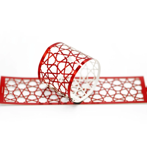 Hollow Star Geometric Paper Napkin Ring Reflective Laser Cut Napkin Holder For Wedding Banquet Hotel Table Decoration