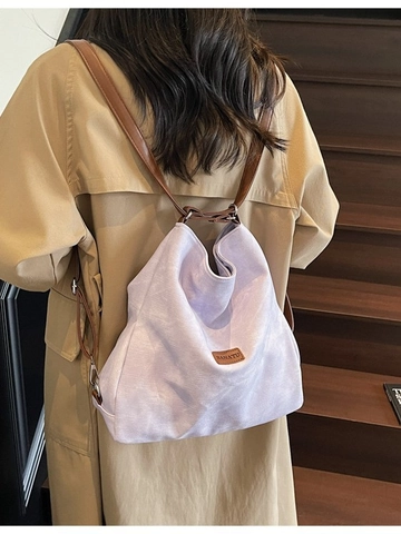 Women PU Leather Backpack Commuting Tote Multi-Functional Shoulder Bag Capybara Charm Lightweight Niche Fashion Travel Bag