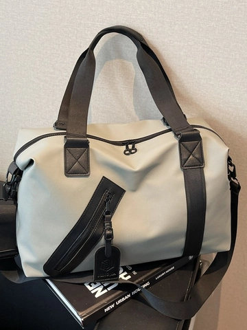 Bolsa de Viaje de Gran Capacidad para Hombre y Mujer Bolsa de Deporte Impermeable con Compartimento de Separación Seco-Húmedo Bolsa de Fin de Semana Ligera