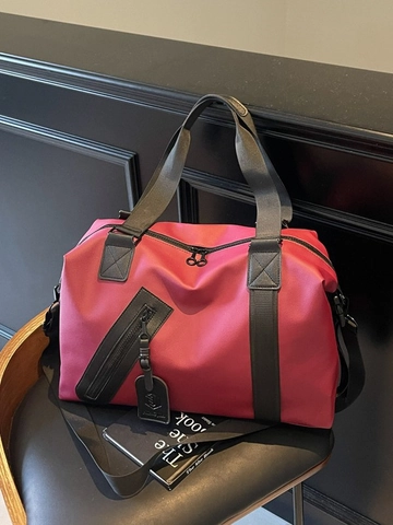 Bolsa de Viaje de Gran Capacidad para Hombre y Mujer Bolsa de Deporte Impermeable con Compartimento de Separación Seco-Húmedo Bolsa de Fin de Semana Ligera