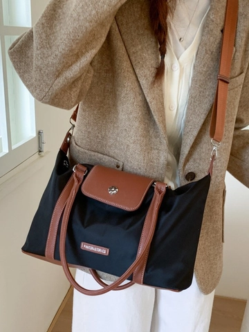 Sac de Voyage en Nylon de Grande Capacité pour Femmes Hommes Imperméable Sac de Sport Yoga Rangement Fourre-tout Couleur Unie