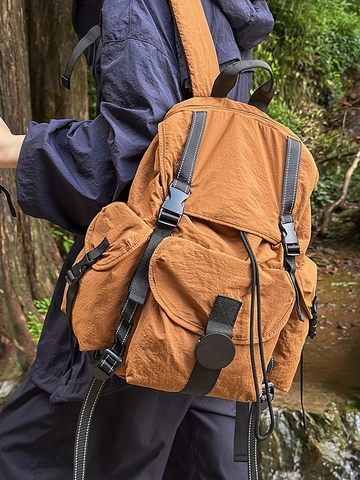 Mochila Escolar de Nailon de Gran Capacidad para Mujeres Hombres Impermeable Bolsa de Viaje Multiusos para Portátil Estudiante de Secundaria Universidad Moda Casual