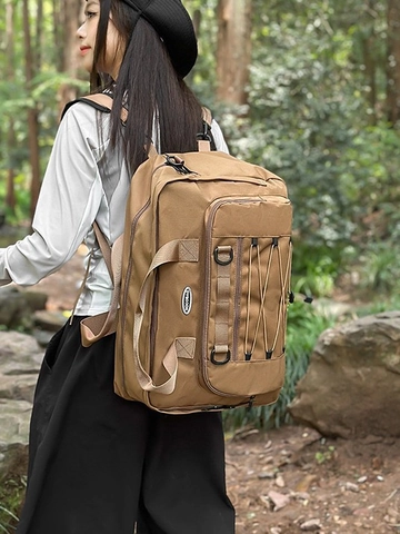 Bolsa de Viaje de Tela Oxford de Gran Capacidad Mochila Multifuncional Impermeable para Exteriores Bolso de Hombro para Deportes Camping Mujeres Hombres