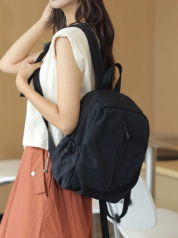 Zaino da Donna alla Moda Grande Capacità Zaino da Viaggio Casual Borsa da Scuola Tessuto Resistente per Studenti Uso Quotidiano