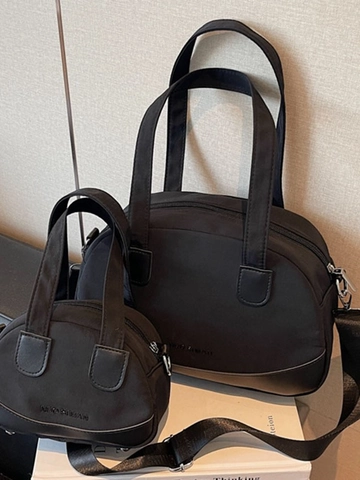 Damen Casual Nylon Schalentasche Umhängetasche Minimalistisch Nähte PU Leder Schultertasche Für Reisen Alltag Handtasche