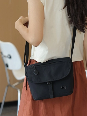 Borsa a Tracolla da Donna in Tessuto Oxford Grande Capacità Semplice Messenger Bag Versatile Borsa a Spalla Quadrata alla Moda per Pendolarismo