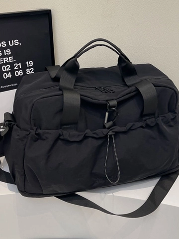 Borsa da Viaggio da Donna Grande Capacità in Tessuto Borsa da Palestra Con Scomparto per Scarpe Impermeabile a Tracolla