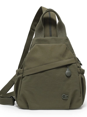 Zaino da Donna Leggero in Nylon Borsa a Tracolla Multifunzionale Plicsettata Idrorepellente Casual Borsa da Viaggio