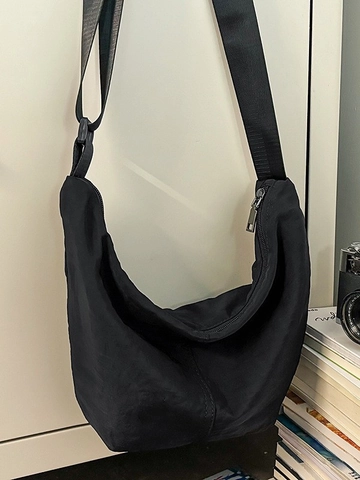 Borsa a Tracolla in Nylon a Mezzaluna per Donna Uomo Leggera Idrorepellente Borsa Dumpling Hobo per Pendolari Sport Outdoor Ciclismo Borsa a Spalla Casual
