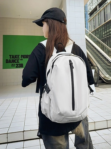 Large Capacity Nylon Backpack For Women Lightweight Waterproof Travel Bag Fashion Schoolbag For High School College Students