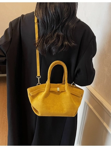 Bolso Bombonera Plisado Vintage para Mujer Cuero PU Mate Gran Capacidad Bolso de Mano Casual Viaje Hombro Bandolera Con Hebilla Magnética