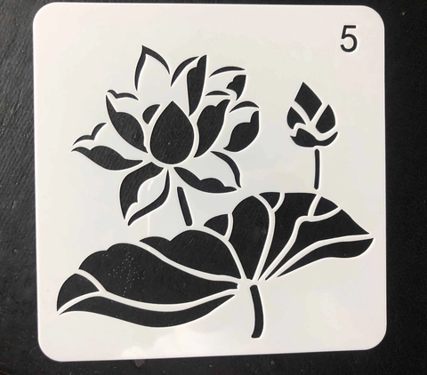 Reusable PET Plastic Hollow Drawing Stencils Assorted Botanical Butterfly Flower Designs For DIY Painting School Decor