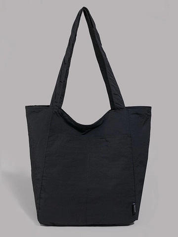 Große Kapazität Falten Nylon Tragetasche Für Damen Casual Leichte Umhängetasche Für Schule Arbeit Minimalistische Einkaufstasche