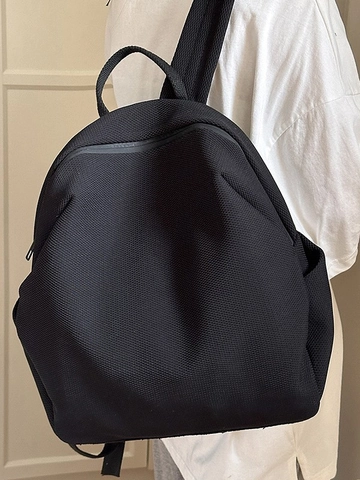 Leichter Atmungsaktiver Mesh Rucksack Für Damen Minimalistisch Einfarbig Studenten Daypack Schule Reise Laptop Rucksack