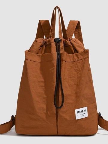 Moda Zaino a Coulisse in Tessuto Oxford di Grande Capacità per Donna Leggero Idrorepellente Urbano Pendolarismo Sport all'Aperto Borsa da Viaggio