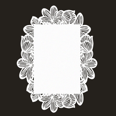 Elegant Laser Cut Hollow Floral Lace Decorative Greeting Card Pearl Paper Wedding Invitation Scrapbooking Ornament Card