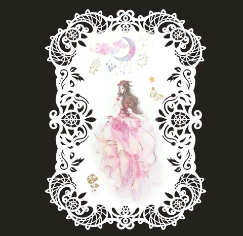 Stile Palazzo Europeo Laser Scavato Carta Perlata Biglietto Pizzo Decorazione Bordo Floreale Per Scrapbooking Taccuino Matrimonio Artigianato DIY