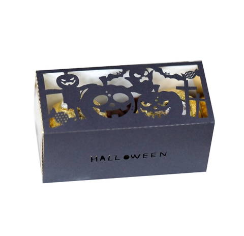Halloween Lasergeschnitten Süßigkeitenbox Kürbis Fledermaus Perlpapier Schokolade Geschenkbox Für Party Dekoration Tischschmuck