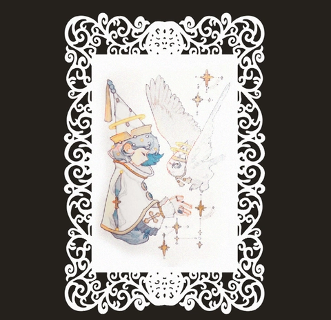 European Palace Style Laser Cut Hollow Lace Pearl Paper Greeting Card Decorative Border For Wedding Scrapbook DIY Card