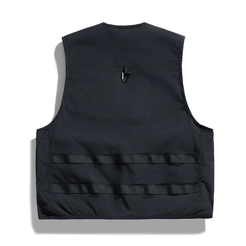 Men Women Multi-Pocket Utility Vest Lightweight Breathable Fishing Hiking Workwear Sleeveless Jacket Casual Outerwear