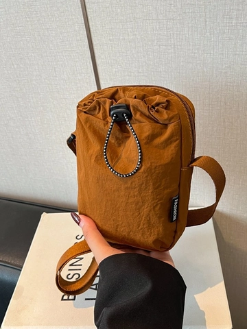 Damen Fashion Plissiert Nylon Kordelzug Umhängetasche Lässig Klein Handytasche Wasserdicht Eimer Schultertasche Für Alltag