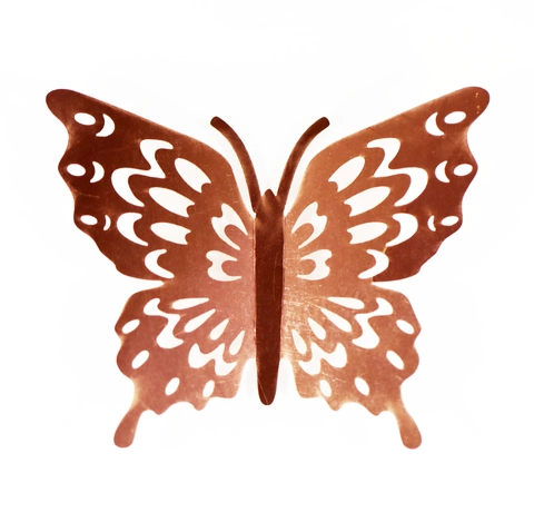 3D Farfalla Adesivi Murali Traforati Carta Perlata Texture Metallica DIY Decalcomanie Farfalla Per Matrimonio Festa Casa Set