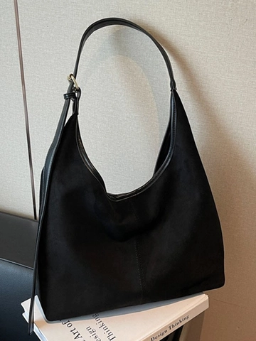Bolso Tote de Cuero PU Mate de Gran Capacidad para Mujer Bolso de Hombro Hobo Retro Con Correa Ajustable Minimalista