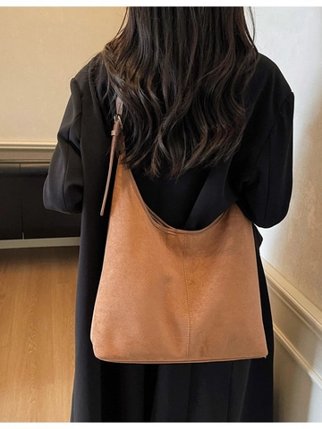 Bolso Tote de Cuero PU Mate de Gran Capacidad para Mujer Bolso de Hombro Hobo Retro Con Correa Ajustable Minimalista