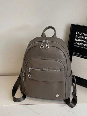 Damen Fashion PU Leder Rucksack Litschikorn Große Kapazität Pendler Schultasche Mehrfach Tasche Stilvolle Reise Rucksack