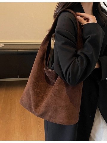 Vintage Frosted PU Leather Large Capacity Tote Bag For Women Minimalist Leopard Print Shoulder Bag Urban Daily Commuting Hobo Bag Handbag