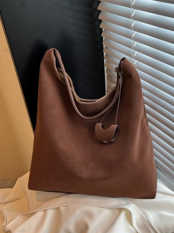 Borsa Tote in Pelle PU di Grande Capacità con Design di Nicchia per Donna Texture Opaca Cuciture a Contrasto Borsa Hobo a Spalla