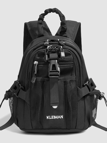 Mini Dames Nylon Rugzak Outdoor Sport Fietstas Casual Reizen Woon-werkverkeer Rugzak Colorblock Functionele Daypack Voor Student