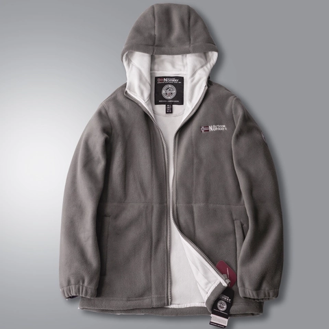Giacca in Pile Pesante da Uomo Outdoor Con Cappuccio Cappotto Invernale Caldo Multitasche Tinta Unita Casual Antivento Termico