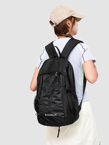 Sac à Dos Sportif en Nylon Grande Capacité Sac de Voyage Léger pour Étudiants Hommes Femmes Loisirs de Plein Air