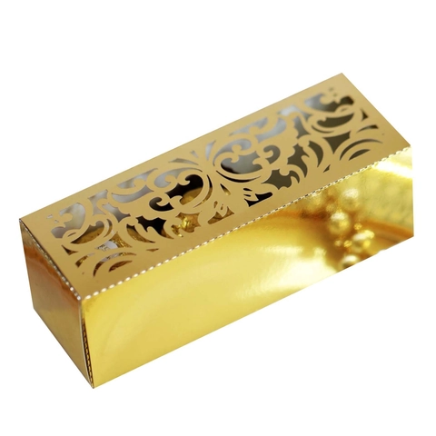 Boîte de Mariage Découpée au Laser Style Européen Élégante Boîte Cadeau Chocolat en Papier Perlé Réfléchissant Fournitures de Fête