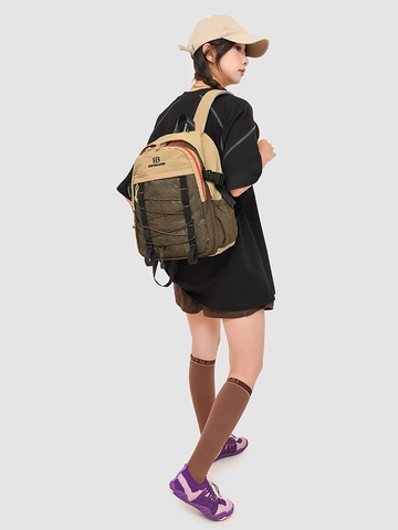 Wasserdichter Nylon Rucksack Mit Großer Kapazität Urban Outdoor Color Block Pendler Schultasche Für Herren Damen Mehrere Taschen