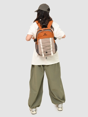 Wasserdichter Nylon Rucksack Mit Großer Kapazität Urban Outdoor Color Block Pendler Schultasche Für Herren Damen Mehrere Taschen