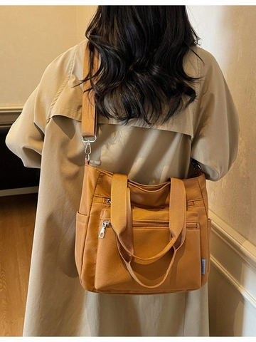 Damen Große Kapazität Nylon Umhängetasche Multi Tasche Lässige Tote Schultertasche Wasserdicht Vielseitige Pendler Student Handtasche