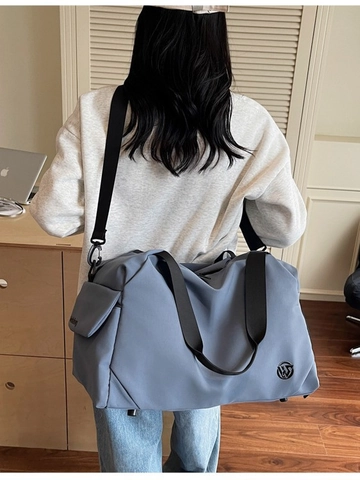 Damen Große Kapazität Reisetasche Wasserdichtes Nylon Sporttasche Mit Schuhfach Trocken Nass Trennung Yoga Wochenende Tote Bag