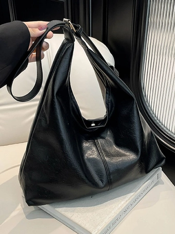 Borsa Hobo Vintage Di Grande Capacità E Pochette Con Cerniera Borsa A Spalla In Pelle PU Borsa A Tracolla Tote Per Donna