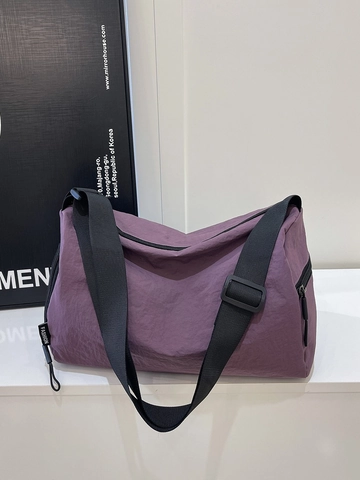 Damen Große Kapazität Nylon Umhängetasche Einfache Sportliche Schultertasche Lässige Messenger Bag Leichte Wasserdichte Pendler Tasche