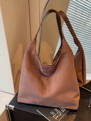 Borsa Tote da Donna Retro in Pelle PU Opaca Grande Capacità Borsa a Tracolla Hobo Minimalista per Ufficio Pendolare Daily